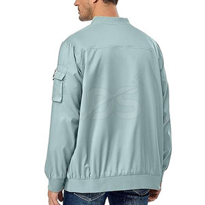 บริการ OEM ออกแบบโลโก้เอง เสื้อแจ็คเก็ตบอมเบอร์ผู้ชายสำหรับฤดูหนาว คุณภาพสูง ออกแบบโลโก้ด้านหน้าตามสั่ง - Product Image 2