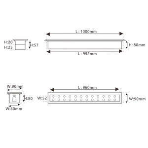 Энергосберегающие Ip65 утопленные светодиодные Подземные подъездные огни, светодиодные линейные светильники, бетонная подъездная дорога - Product Image 5
