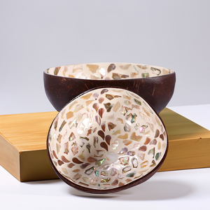 Decorative Handicraft <b>Lacquerware</b> Coconut Bowls Vietnam Handmade Eco-Friendly Durable Party Bowl-TL2012 - Product Image 2