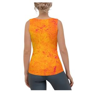 Débardeur de sport de style fruits tropicaux feuilles florales en polyester impression par sublimation personnalisée femmes hommes - Product Image 3