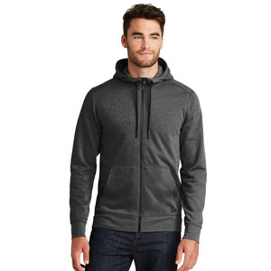 Sweat à capuche zippé uni pour homme classique en coton unisexe - Product Image 1