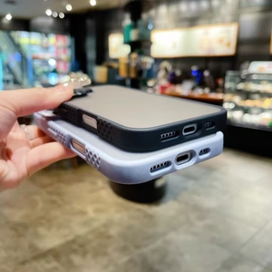 מקרה טלפון מט עבור iphone 16 15 13 פרו מקס קשה אקריליק אנטי החלקה shockping עבור iPhone 11 12 12 - Product Image 3