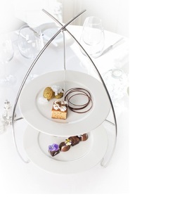 Support à gâteau en acier inoxydable, présentoir à desserts pour mariage, fête - Design moderne écologique - Product Image 1