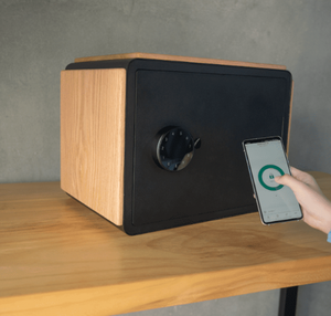 Solid <b>Wood</b> Console with Hidden Bio-Metric Safe - Product Image 4