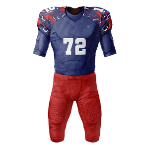 Venta caliente nuevo diseño hecho a medida más tamaño transpirable mejor calidad hecho a medida 100% poliéster uniforme de fútbol americano - Product Image 1
