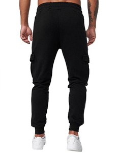 Pantalons de survêtement en coton de haute qualité pour hommes, design personnalisé, légers, respirants, confortables, style streetwear pour l'entraînement - Product Image 4