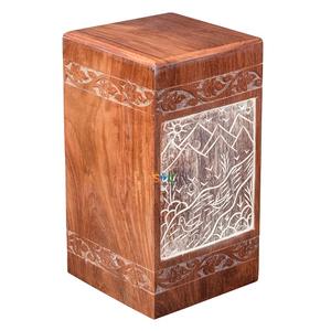 Urne funéraire artisanale pour les cendres humaines ou d'animaux domestiques Boîte à cendres en bois de haute qualité pour les cendres - Product Image 4
