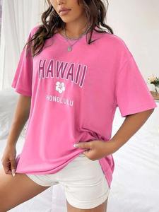 Camiseta con logotipo personalizado para mujer con impresión de transferencia de calor Camiseta personalizable para mujer - Product Image 4