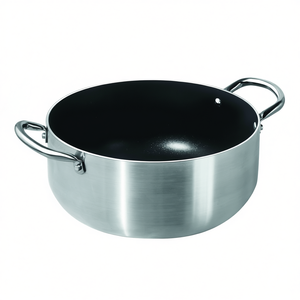CUCINART หม้อตุ๋นอะลูมิเนียมเคลือบสารกันติด สีเงินดำ รุ่น V681172CA32 (32 ซม.) - Product Image 2