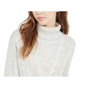 Maglione a Collo Alto in Maglia Intrecciata per Ragazze Taglia Grande Crave Fame, Stampa Floreale Vintage, Cardigan Invernale Traspirante con Logo Frontale - Product Image 2