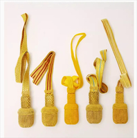 Glandes et nœuds d'épée faits main en coton et fil de soie, avec couleur personnalisable, pour la décoration des insignes d'épée