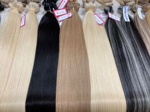 Extensiones de Cabello Virgen Europeo Remy, Máquina Genius, Doble Trama, Ondulado Liso Sedoso, Todos los Colores, Precio de Fábrica, Envío por DHL/UPS/FedEx - Product Image 3