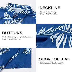 เสื้อเชิ้ตแฟชั่นลำลองลายดอกไม้พิมพ์ลายดิจิทัลทั้งตัว สำหรับฤดูร้อน ใส่ไปเที่ยวทะเล ระบายอากาศ แห้งเร็ว ไม่เป็นขุย - Product Image 6