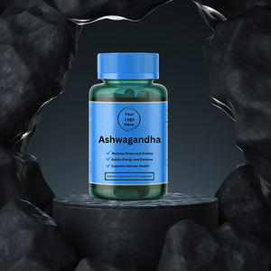 Cápsulas de suplemento dietético Ashwagandha de calidad superior Logotipo personalizado Etiqueta privada Origen de EE. UU. para adultos - Product Image 3