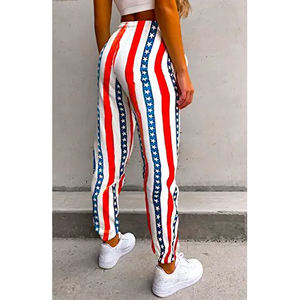 Jogging en molleton à la mode pour femmes, logo personnalisé, marque privée, dentelle décorée, fermeture à la taille élastique à l'avant plat, prix compétitif - Product Image 3