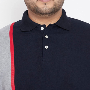 Verano de los hombres de lujo Casual para polos bordados de manga corta T Top transpirable ligero patrón sólido de talla grande - Product Image 6