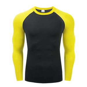 Chemise de Compression hommes Fitness à manches longues chemise de course hommes Gym t-shirt Football maillot vêtements de sport sport Stock serré - Product Image 1