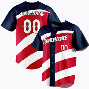 Jersey de béisbol en blanco barato de manga corta al por mayor sublimación y bordado fabricante mundial de camisetas de béisbol - Product Image 1