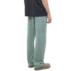 Pantalones Holgados Ligeros de Corte Recto para Hombre, Cintura Elástica de Algodón/Felpa, Transpirables, de Secado Rápido, Ecológicos, Casuales - Product Image 2