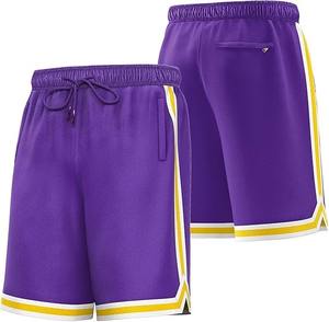 Pantalones Cortos de Baloncesto de Verano para Hombre, Talla Grande, Personalizados BSCI, Transpirables, de Secado Rápido, 100% Poliéster, Estampados, Sublimados, para Entrenamiento - Product Image 1