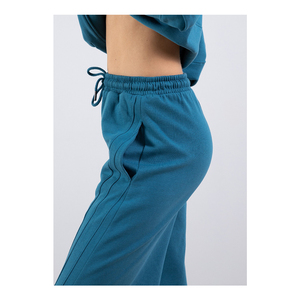 Pantalon Classique Femme en Maille avec Dentelle, Taille Élastique Plate, Tissu Doux, Confortable et Extensible pour Tenues Décontractées ou Formelles – Idéal Été - Product Image 3