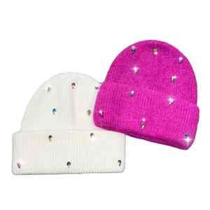 หมวกบีนนี่ประดับเพชรคุณภาพสูง ปรับขนาดได้ ปี 2026  ทันสมัย อุ่นสบาย ระบายอากาศได้ดี - Product Image 1