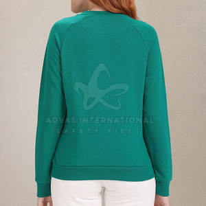 2025 sudaderas de algodón 100% de gran tamaño para mujer, estilo informal, manga larga, transpirable, secado rápido, la mejor calidad para el logotipo frontal de invierno - Product Image 3