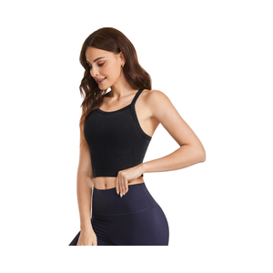 Compression col en V doux séchage rapide vêtements de sport de soutien femmes Yoga haut court entraînement Gym Fitness sport soutien-gorge - Product Image 1