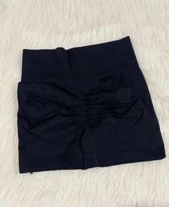 Pantalones cortos de cintura alta personalizables para mujer Leggings de yoga Spandex/Nylon Pantalones cortos sin costuras para mujer - Product Image 6