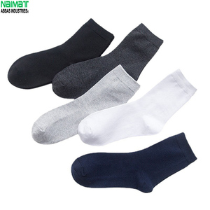 Naimat Men's Ankle <b>Socks</b> 100% Cotton Breathable Solid Color Daily Wear Knitted Standard <b>Thickness</b> Spring Season - Product Image 3