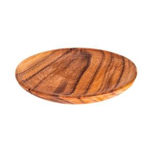 Assiette de présentation en bois moderne avec incrustations Assiette de service en fruits Assiette ronde en bois d'acacia pour collation alimentaire - Product Image 6