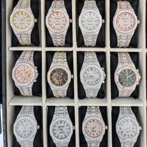 Achat en gros Montre de plongée classique mécanique de luxe Moissanite Boîtier en alliage Cadran numérique Test de diamant réussi - Product Image 1