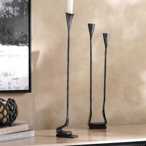 Elegant <b>Brass</b> <b>Candle</b> <b>Holder</b> Decorative Lighting Stand for Home Interior Table Centerpiece and Festive Room Decoration - Product Image 1