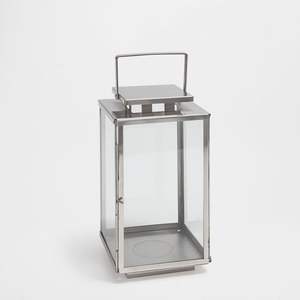 Farol Metálico Grande para Exteriores con Inserto para Vela LED y Asa Resistente para una Iluminación Segura en el Patio - Product Image 6