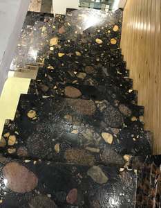 แผ่นหินแกรนิต marinace สีดำขัดเงาพื้นผิวขนาดใหญ่พร้อมสไตล์การออกแบบอุตสาหกรรม - Product Image 3