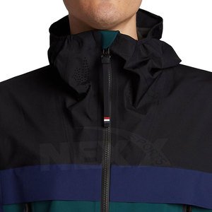 Men's Waterproof Hooded Windbreaker Suit Color Blocking Sporty Full Length <b>Tracksuit</b> With Side Pockets Winter Wear - Product Image 6