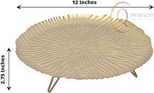 Base para Pastel Decorativa de Metal con Acabado Premium, Ideal para Mostradores de Panadería y Exhibiciones de Celebraciones - Product Image 3