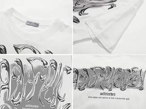 Camisetas de Verano Personalizadas para Mujer, Camisetas de Algodón con Estampado Gráfico en Relieve, Camisetas con Relieve 3D, Ropa de Mujer - Product Image 4