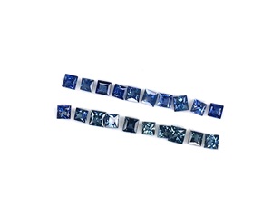 100% Natural Finest Quality 3mm Blue Sapphire Princess Cut Blue Color Piedra preciosa suelta para hacer joyas al mejor precio - Product Image 4