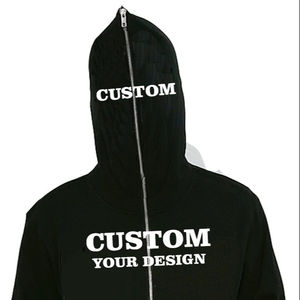 LOGO personnalisé, vente en gros, fermeture éclair, capuche vierge, strass - Product Image 1