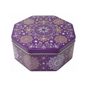 Customizable Hexagonal Tinplate <b>Chocolate</b> & Candy <b>Tin</b> | Food Grade Glossy Finish Gift Packaging Container - Product Image 1
