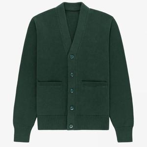 Suéter negro de cuello redondo para hombre Mezcla de algodón suave Jersey de invierno de manga larga Casual Slim Fit Minimal Fashion Top - Product Image 2