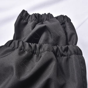 Pantalon de neige noir imprimé flamme de haute qualité avec tissu imperméable, taille à cordon de serrage, doublure isolante et poignets élastiques pour hommes - Product Image 6