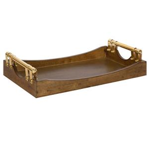 Plateaux de service en bois utilisés pour les hôtels, les restaurants et la cuisine à domicile, finition noyer - Product Image 4