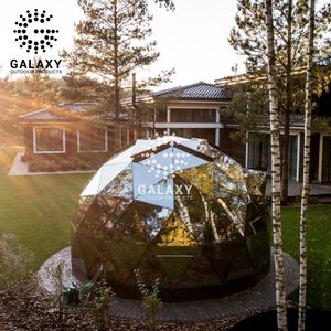 Tente dôme en verre avec base Igloo Grands dômes Bois Nid d'abeille Kit géodésique <span class=keywords><strong>Polycarbonate</strong></span> - Product Image 2