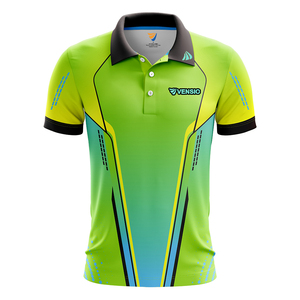 Nueva tendencia Exclusivo Jacquard Diseño Ropa deportiva Camisa de golf 100% Poliéster Logotipo personalizado Quick PlayerFit Polo de golf Hombres - Product Image 3