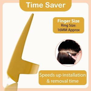 Custom Made <b>Hair</b> <b>Extension</b> Tools <b>Hair</b> Ring Pinky Braiding Tool Stitch Braids Quick Braid Finger Parting Tool & Sectioning Rings - Product Image 5