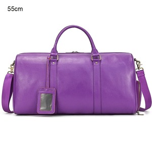 Sac Weekender pour femmes hommes voyage pendant la nuit écologique grand cuir véritable pour le maquillage épaule transporter compartiment à chaussures - Product Image 4