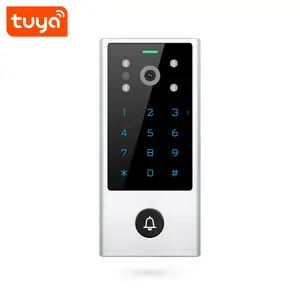 고품질 Tuya 스마트 앱 및 Smartlife App 2.0MP WiFi 터치 키패드 비디오 인터콤 액세스 제어 PST-VC1