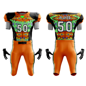 Made Best Price Men's American Football Uniform Hot <b>Sale</b> Sports Wear Sublimation Plus Size Men's American Football Uniform - Product Image 1